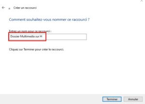 Explorateur windows - ouvrir un dossier spécifié nomme raccourci