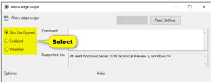How To Enable Or Disable Screen Edge Swipe In Windows Astuces Informatiques