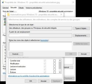 Ajouter des utilisateurs au dossier dans Windows avec autorisation