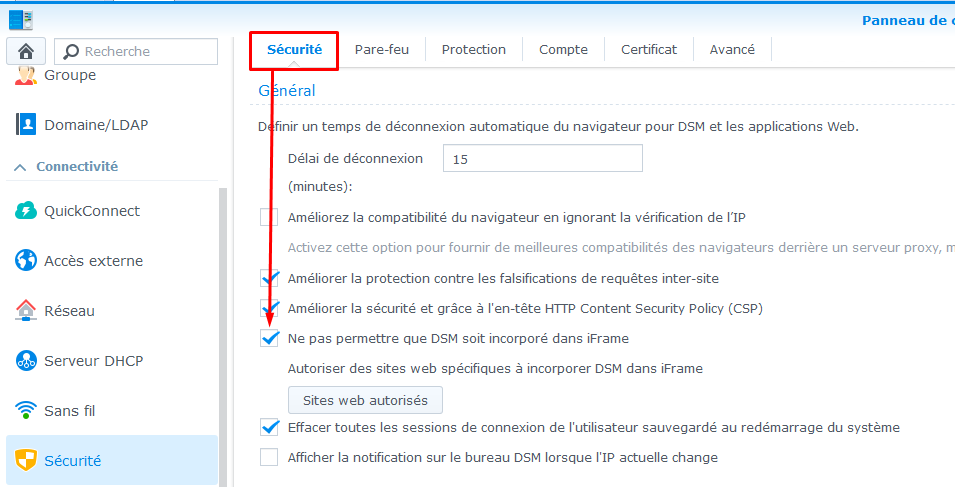 méthodes pour sécuriser son synology nas