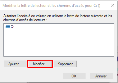 Attribuer une lettre de lecteur à un lecteur dans Windows 10