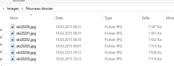 Renommer des fichiers par lots et des extensions de fichiers