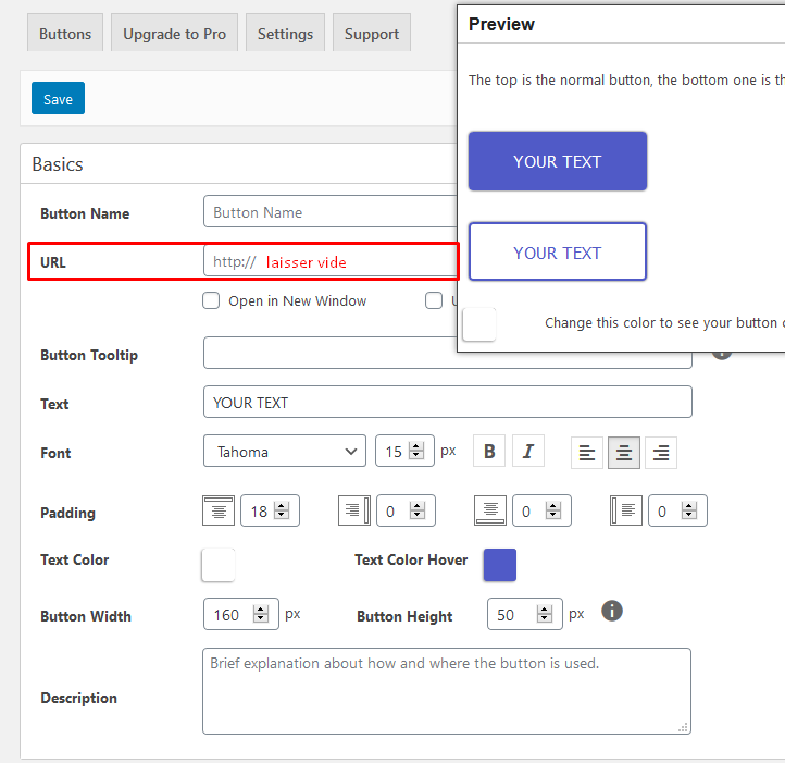 configurer maxbuttons