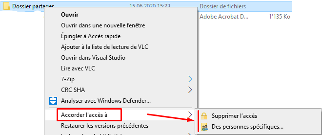 Partager des fichiers entre ordinateurs à l'aide d'un LAN