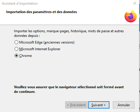 Comment importer des mots de passe de Chrome vers Firefox dans Windows 10