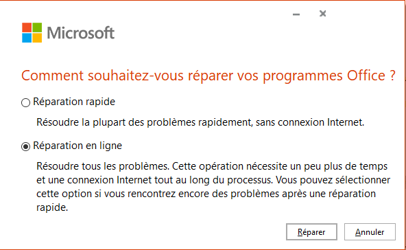 Windows 10 : Code d'erreur 30088-26 lors de la mise à jour des applications  Office - Astuces informatiques
