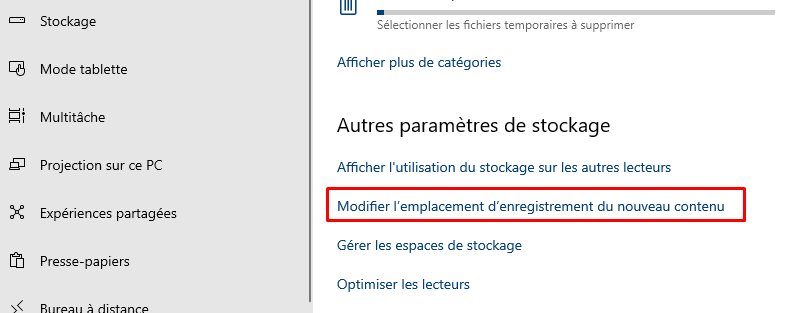 Comment changer l'emplacement de téléchargement par défaut dans Windows 10