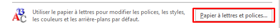 comment changer la police par defaut dans Microsoft Outlook