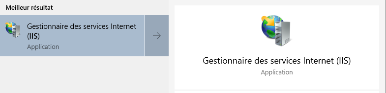 Installer IIS à l'aide de l'interface graphique