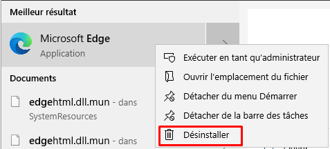 Windows 10 : Comment désinstaller le navigateur Microsoft Edge Chrome