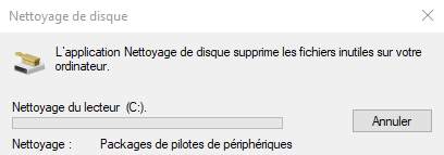 nettoyage de disque