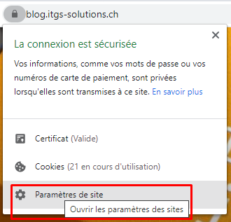 Autorisations des appareils Bluetooth dans Google Chrome