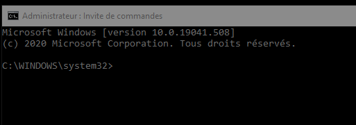 windows 10 - ligne de command opacite