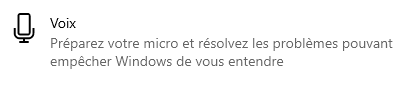 windows 10 - utilitaire résolution des problèmes vocaux
