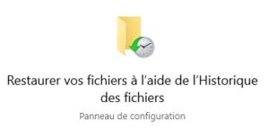 Windows 10 - restaurer vos fichiers