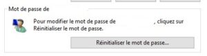 Windows 10 - reinitialiser mot de passe