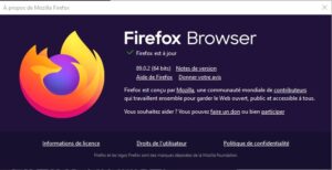 Firefox - mise à jour