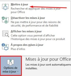 Microsoft Office - erreur 0xc0000142 mise à jour