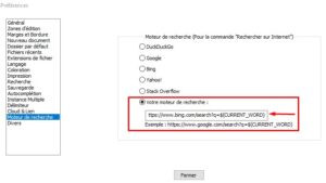 Comment ajouter à nouveau la recherche Bing à Notepad ++