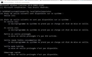 powercfg /availablesleepstates