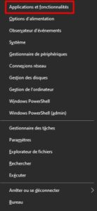 Windows 10 - bloc notes ne démarre pas power menu