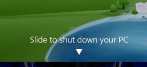 Windows 10 - slide to shut down your pc
