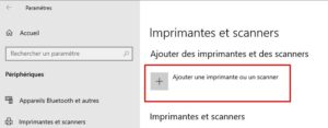 Windows 10 - code erreur 0x0000011b ajouter une imprimante