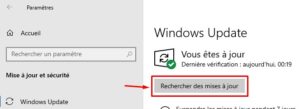 Windows 10 - historique de fichiers ne fonctionne pas