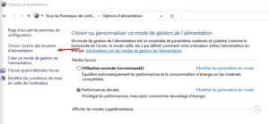 Windows 10 - critical process died options alimentation